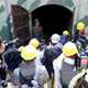 Journalists look around the 3rd tunnel of Punggye-ri nuclear test ground before it is blown up during the dismantlement process in Punggye-ri, North Hamgyong Province, North Korea May 24, 2018.